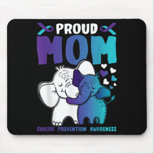 Proud Mum Suicide Prevention Awareness Warrior Mam Mouse Pad