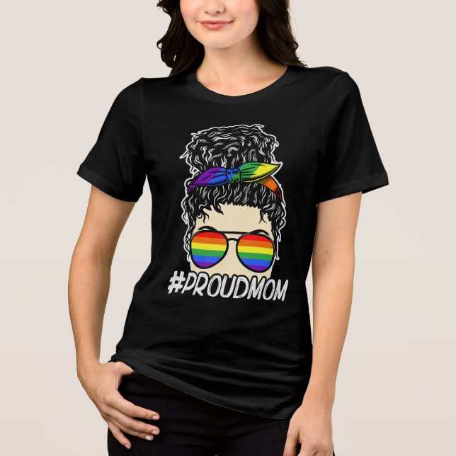 Proud mum Tri-Blend shirt (Front)
