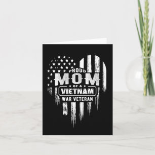 Proud Mum Vietnam Vet Son Veterans Day Card