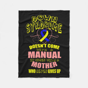 Proud Mum World Down Syndrome Day Women Kids  Fleece Blanket