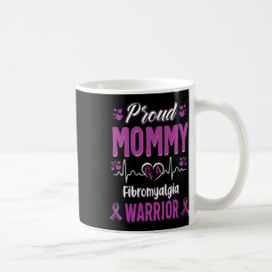 Proud Mummy Fibromyalgia Warrior Awareness Ribbon Coffee Mug