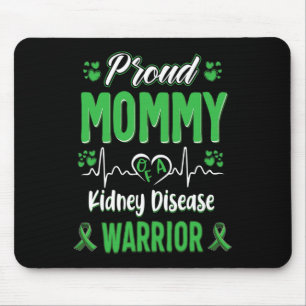 Proud Mummy Kidney Disease Warrior Awareness Ribbo Mouse Pad