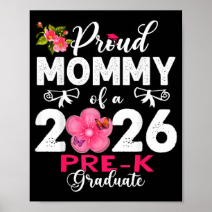 Proud mummy of 2026 pre-k graduate mothers day poster