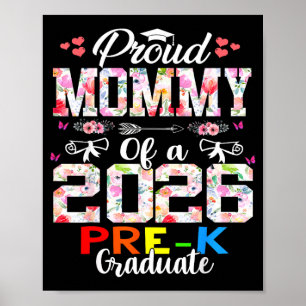 Proud mummy of 2026 pre-k graduate mothers day poster