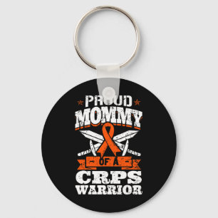 Proud Mummy Of A Crps Warrior Rsd Awareness Ribbon Key Ring