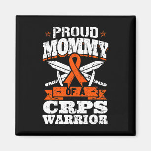Proud Mummy Of A Crps Warrior Rsd Awareness Ribbon Magnet