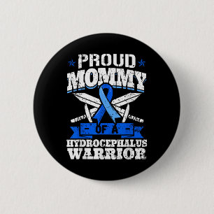 Proud Mummy Of A Hydrocephalus Warrior Awareness R 6 Cm Round Badge
