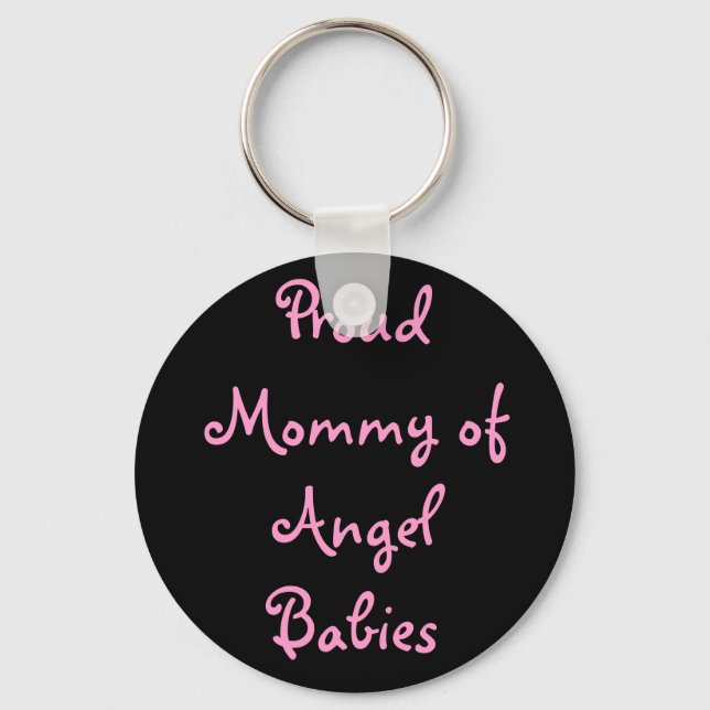 Proud Mummy of Angel Babies Key Ring (Front)
