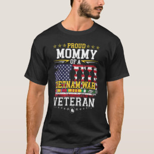 Proud Mummy Vietnam War Veteran Matching with Daug T-Shirt