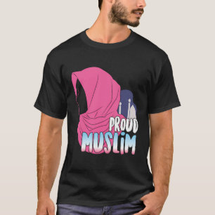 Proud Muslim Islam Islamic Women Mosque Hijab Alla T-Shirt