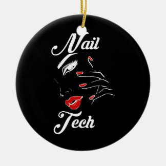 Proud Nail Tech Ceramic Ornament
