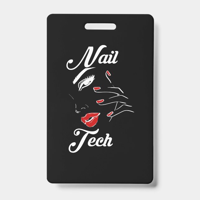 Proud Nail Tech ID Badge (Front)