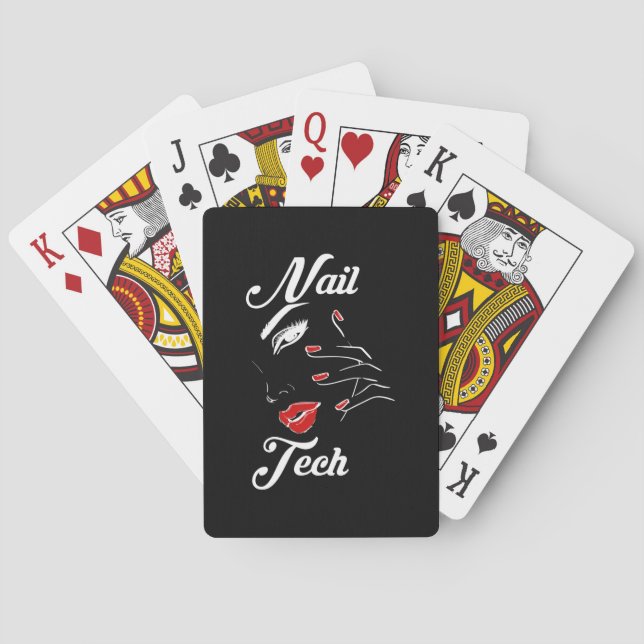 Proud Nail Tech Playing Cards (Back)