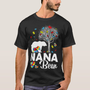 Proud Nana Bear Autism Family Matching Autism Awar T-Shirt