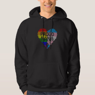 Proud Nana Lgbt With Rainbow And Transgender Flag Hoodie