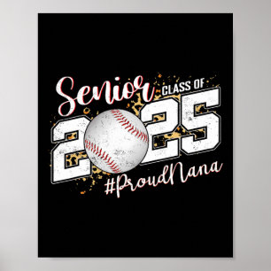 Proud Nana Of A 2025 Senior Sell Grandma Graduatio Poster