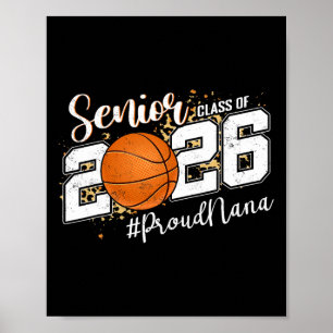 Proud Nana Of A 2026 Senior Sketll Graduate Poster