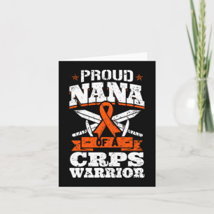 Proud Nana Of A CRPS Warrior RSD Awareness Ribbon Card
