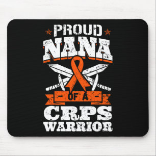 Proud Nana Of A CRPS Warrior RSD Awareness Ribbon  Mouse Pad