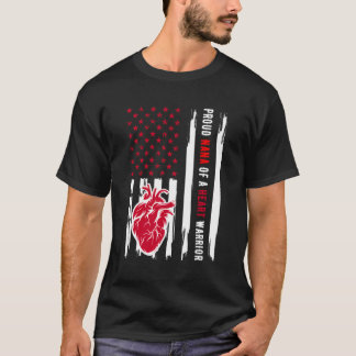 Proud Nana Of A He Warrior Chd Awareness T-Shirt