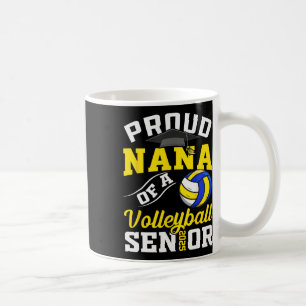 Proud Nana Of A Volleyll Senior 2025 Graduation Coffee Mug