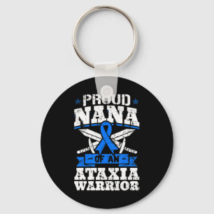 Proud Nana Of An Ataxia Warrior Dystaxia Awareness Key Ring