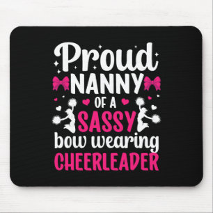 Proud Nanny Of A Cheerleader Nanny Grandma Cheer N Mouse Pad