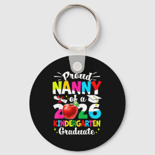 Proud nanny of a class of 2026 graduate kids key ring