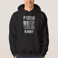 Proud Nanny Profession American Flag
