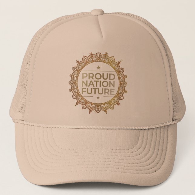 Proud Nation Bright Future Trucker Hat (Front)