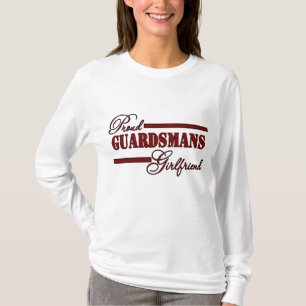 Proud National Guard Girlfriend (Red N Black) T-Shirt