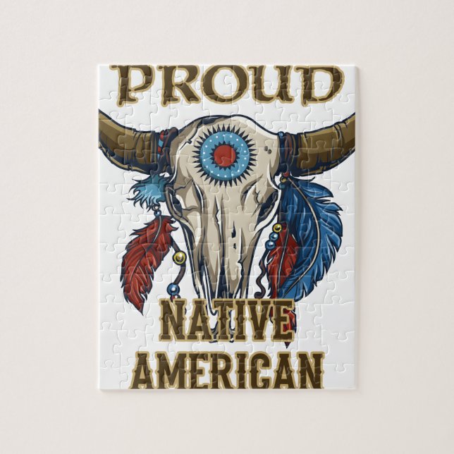 Proud Native American Jigsaw Puzzle (Vertical)