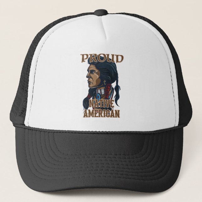 Proud Native American Trucker Hat (Front)