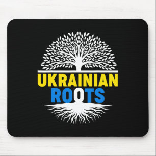 Proud Native Ukrainian Ukraine Flag Ukrainian Root Mouse Pad