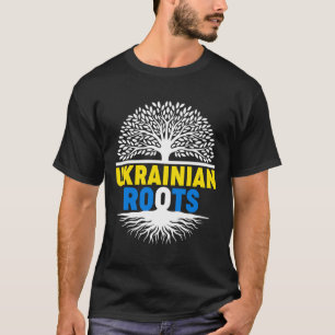 Proud Native Ukrainian Ukraine Flag Ukrainian Root T-Shirt