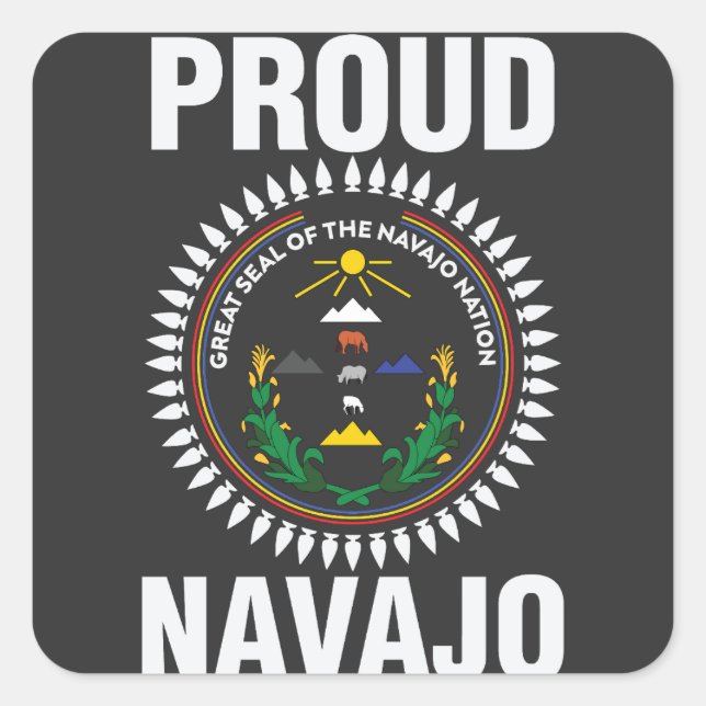Proud Navajo nation -  great seal of the navajo  (Front)