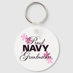 Proud Navy Grandmother Key Ring