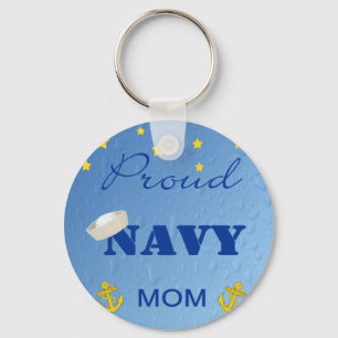 Proud Navy Mum Keychain