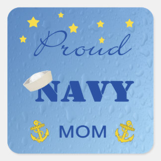 Proud Navy Mum Stickers