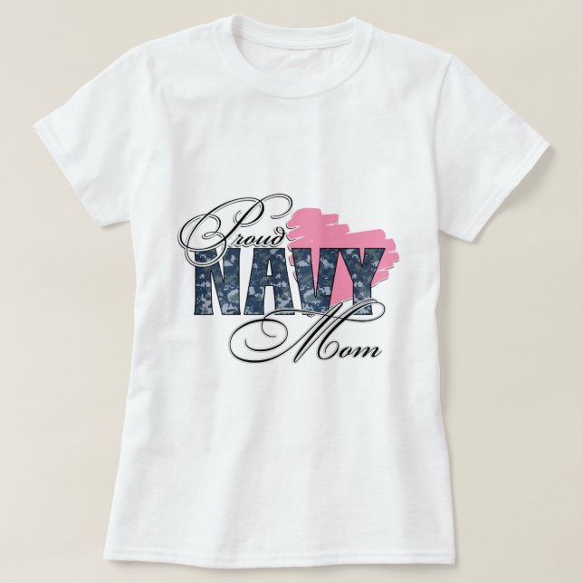 Proud Navy Mum T-Shirt (Design Front)