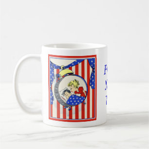proud Navy wife vintage print design Coffee Mug