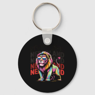 Proud Nederland Boys Oranje Dad Netherlands Hup Key Ring