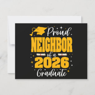 Proud Neighbour Of A Class Of 2026 Graduate Invitation