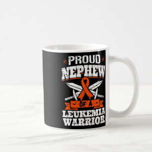 Proud Nephew Of A Leukaemia Warrior Awareness Bloo Coffee Mug