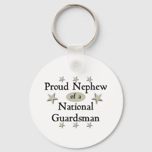 Proud Nephew of a National Guardsman Key Ring