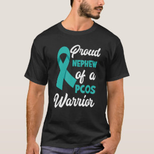 Proud Nephew Of A PCOS Warrior PCOS Awareness T-Shirt