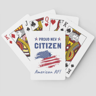 Proud New American Citizen, Citizenship Ceremony Playing Cards
