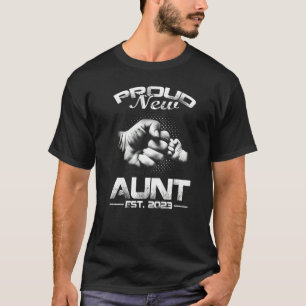 Proud New Aunt Est 2023 Father's Day T-Shirt