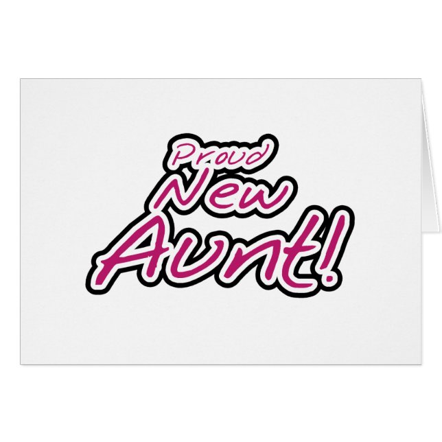 Proud New Aunt tshirts and Gifts (Front Horizontal)
