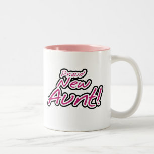 Proud New Aunt tshirts and Gifts Two-Tone Coffee Mug